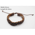 Best Friends Charm Braided Wrap Leather Bracelet